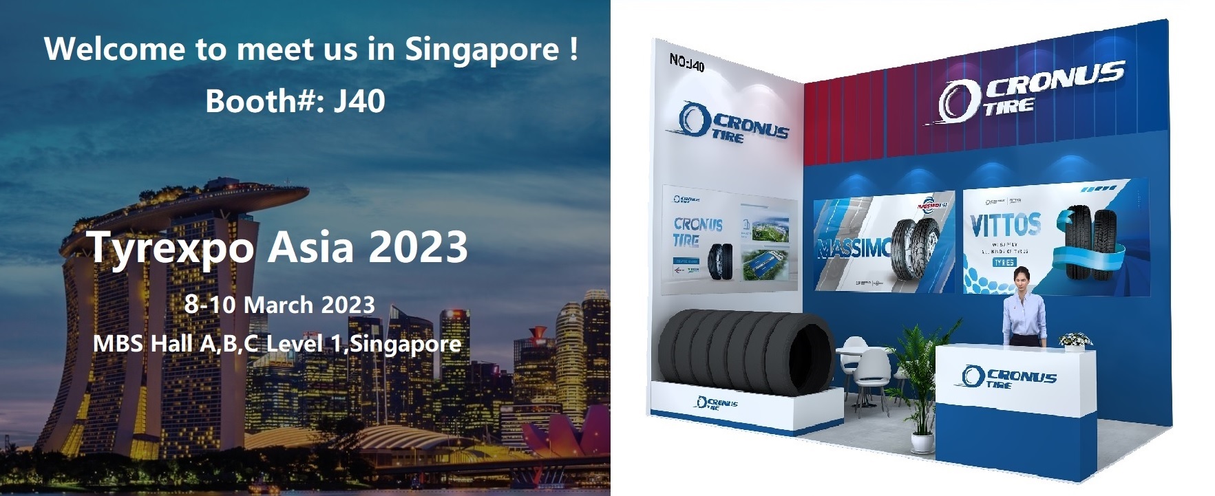 Welcome to meet us in Tyrexpo Asia 2023 Singapore